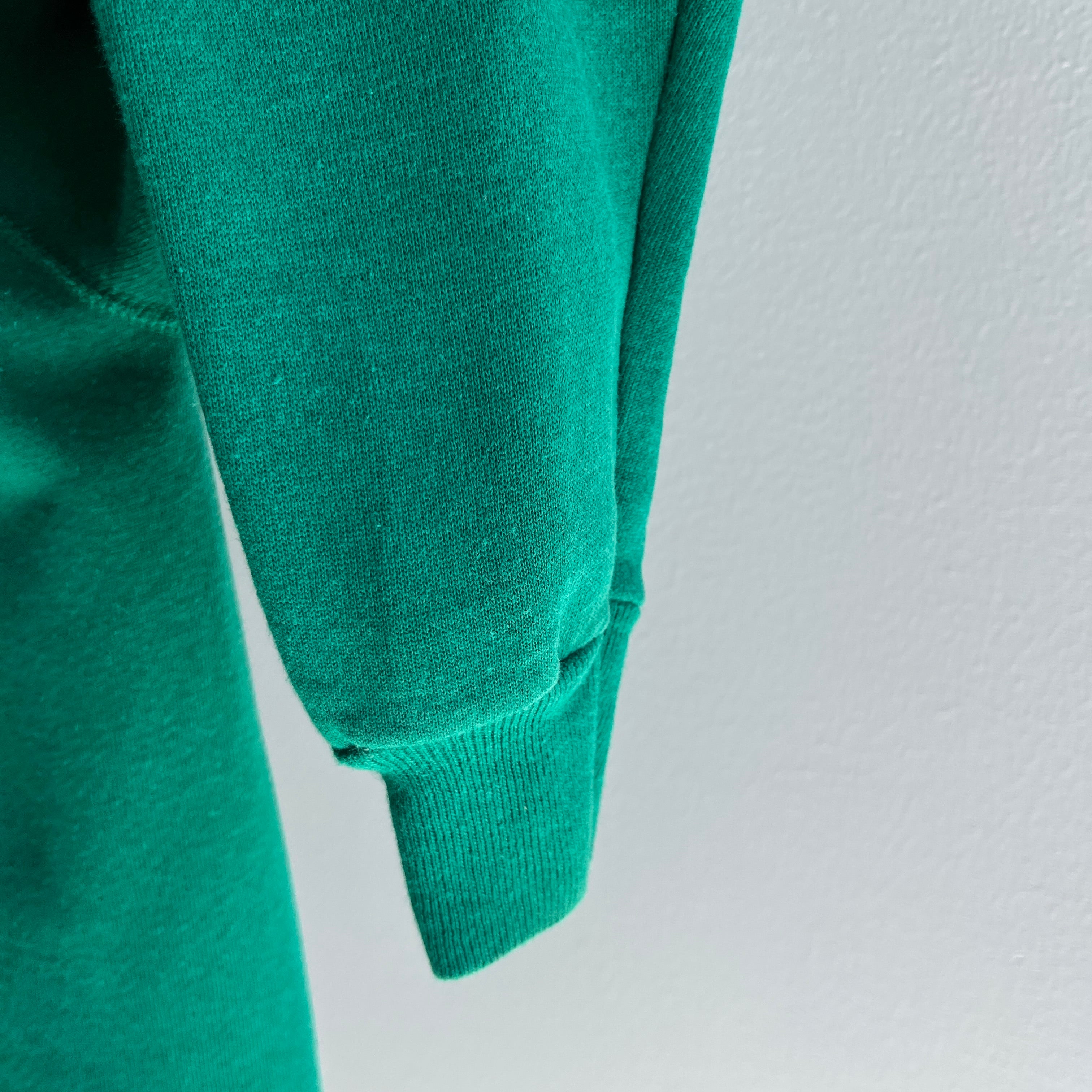 1990s Irish Spring Green Blank Raglan Sweatshirt