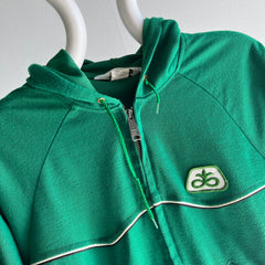 1970s Pioneer Seed Patch Hoodie with No Fleece, But a Great Zipper