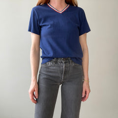 T-shirt teinté de peinture noire vierge des années 00