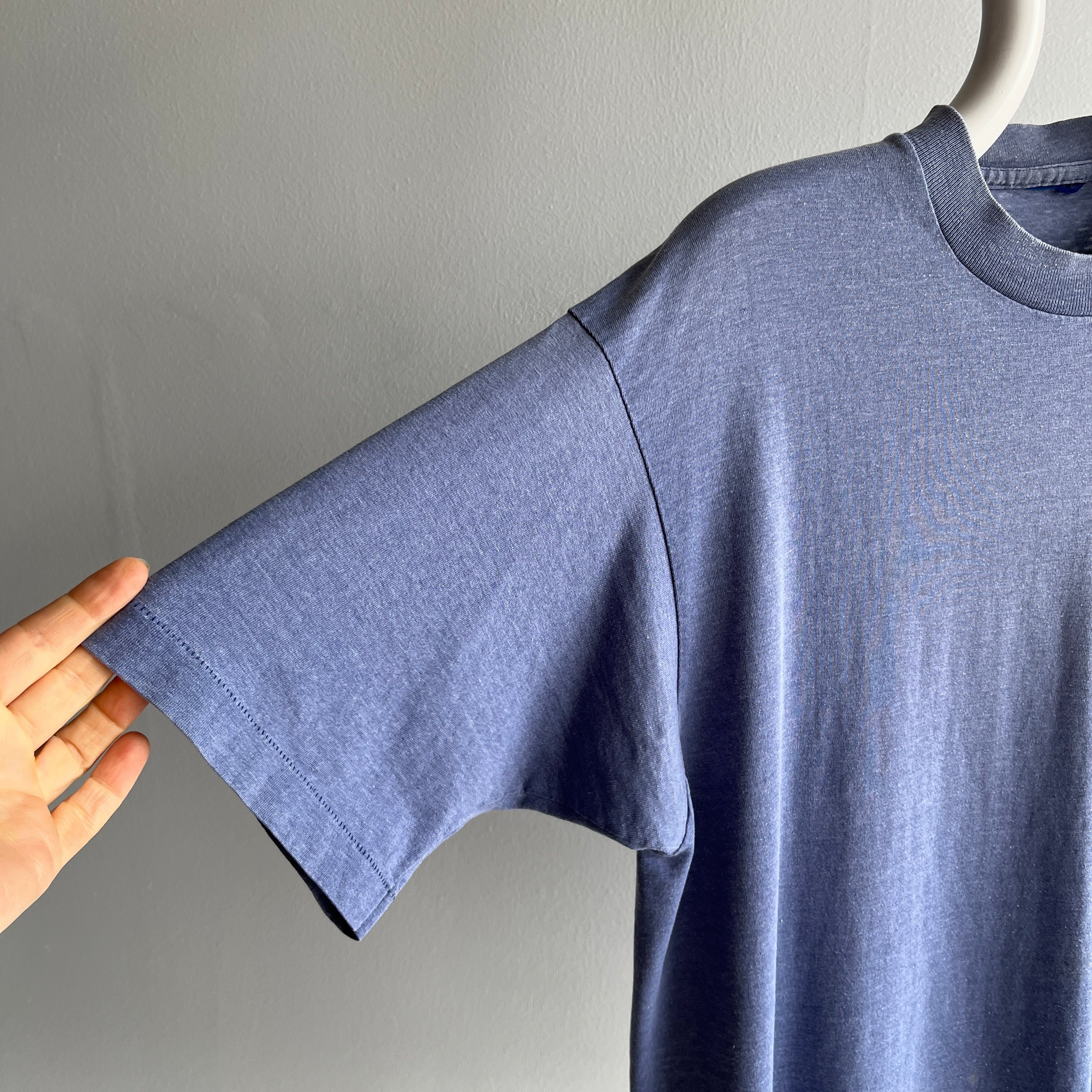 1980/90s Super Sun Faded Single Stitch Selvedge Pocket T-Shirt - YES