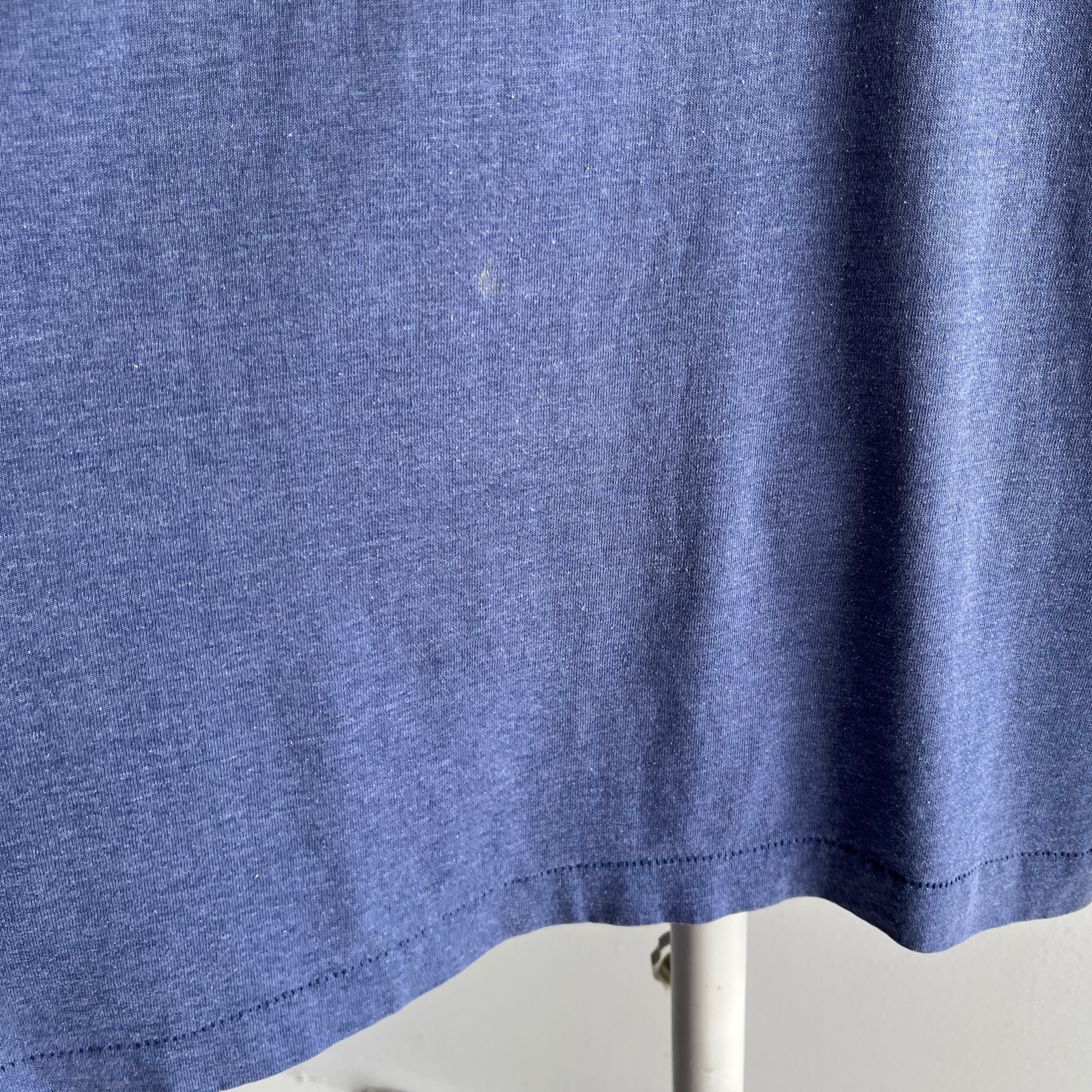 1980/90s Super Sun Faded Single Stitch Selvedge Pocket T-Shirt - YES