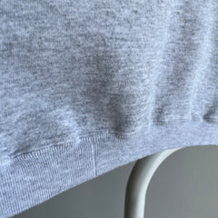 1990s Light Gray DIY Warm Up Short Sleeve Sweatshirt