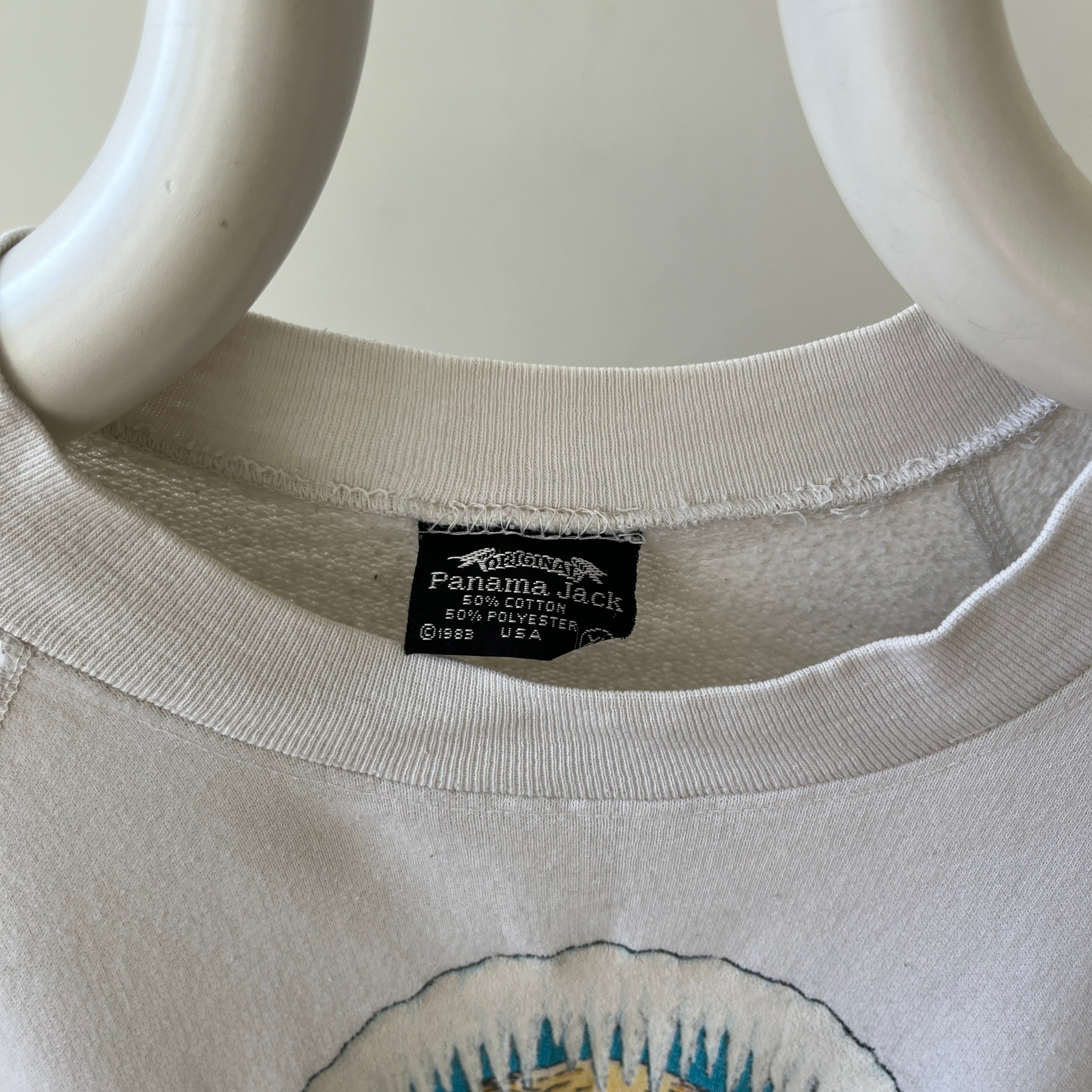 1983 Panama Jack Off White Sweatshirt - 