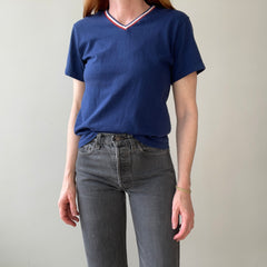 T-shirt teinté de peinture noire vierge des années 00