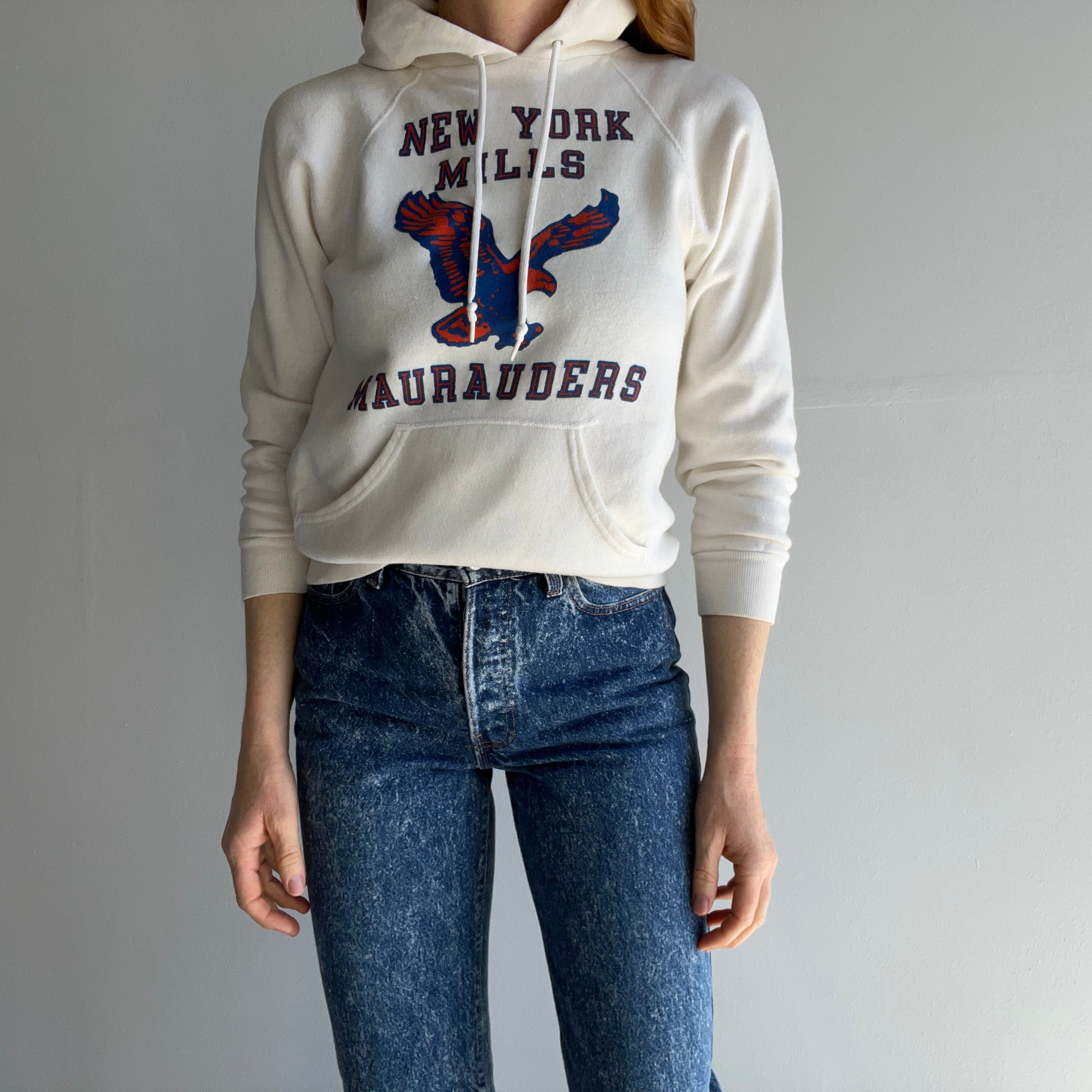 1970s New York Mills Maurauders Hoodie by Sportswear