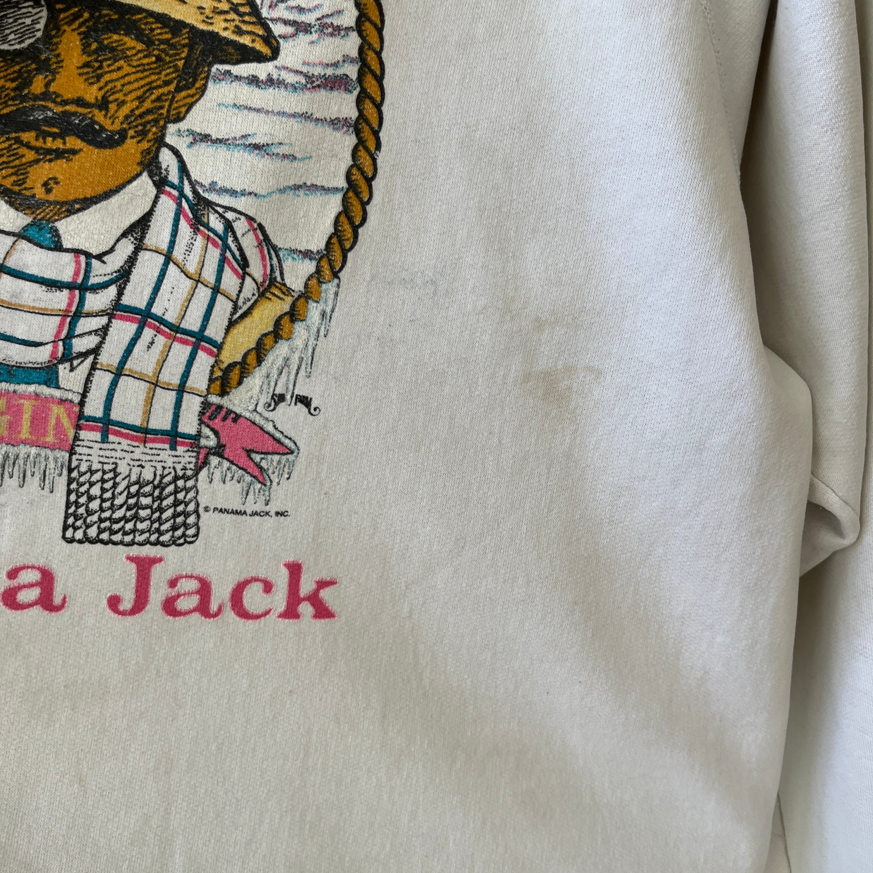 1983 Panama Jack Off White Sweatshirt - 