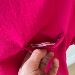 1980s Hot Pink Pocket T-Shirt with Part of The Seam out - FOTL