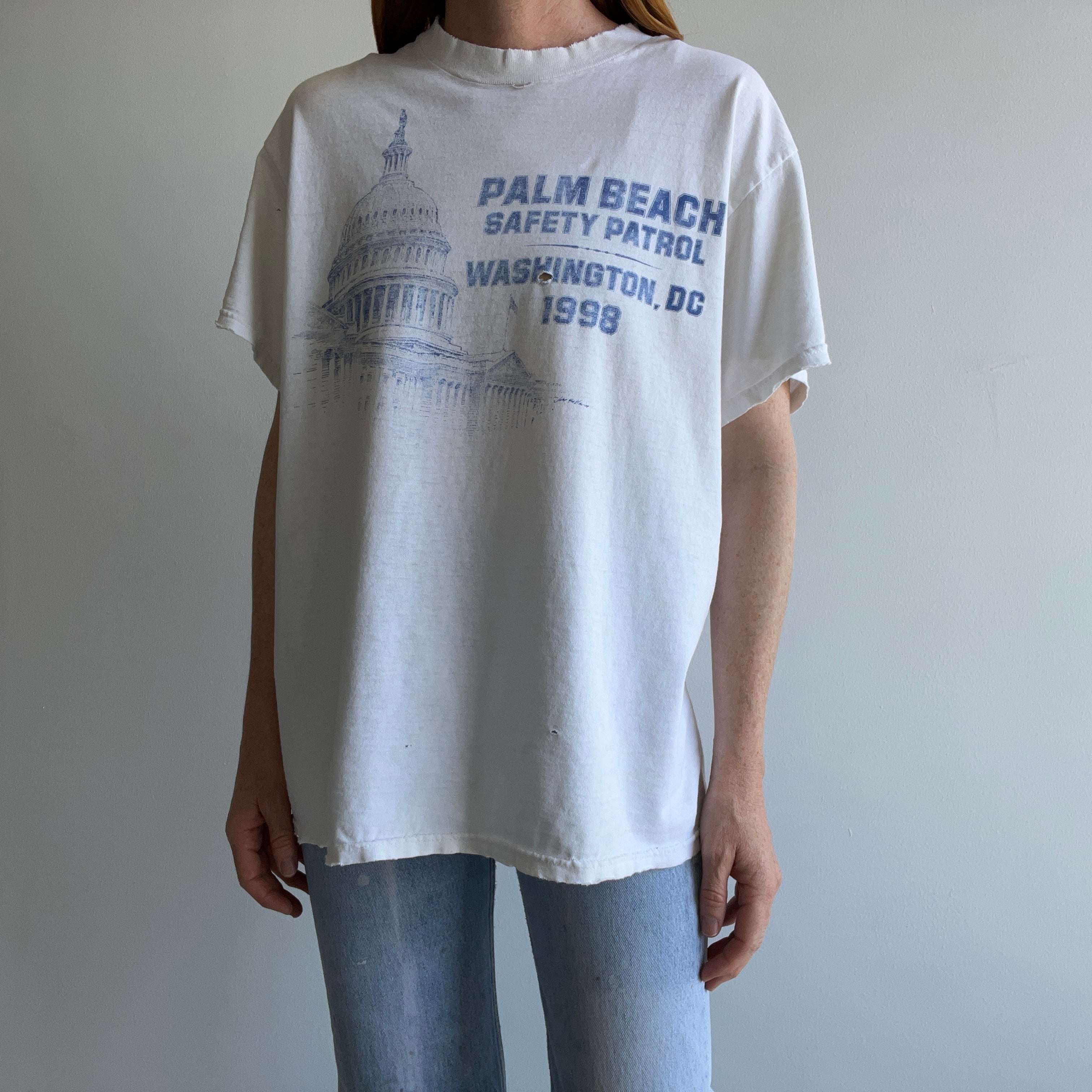 1998 Palm Beach Safety Patrol Washington DC - Tattered To The Most Delightful Level - T-Shirt