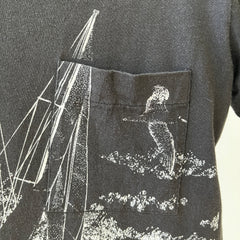 1980s Lake Geneva Wisconsin Pocket T Shirt - THIS