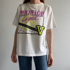 1991 Michelob Light Epically Aged Stained Cotton T-Shirt