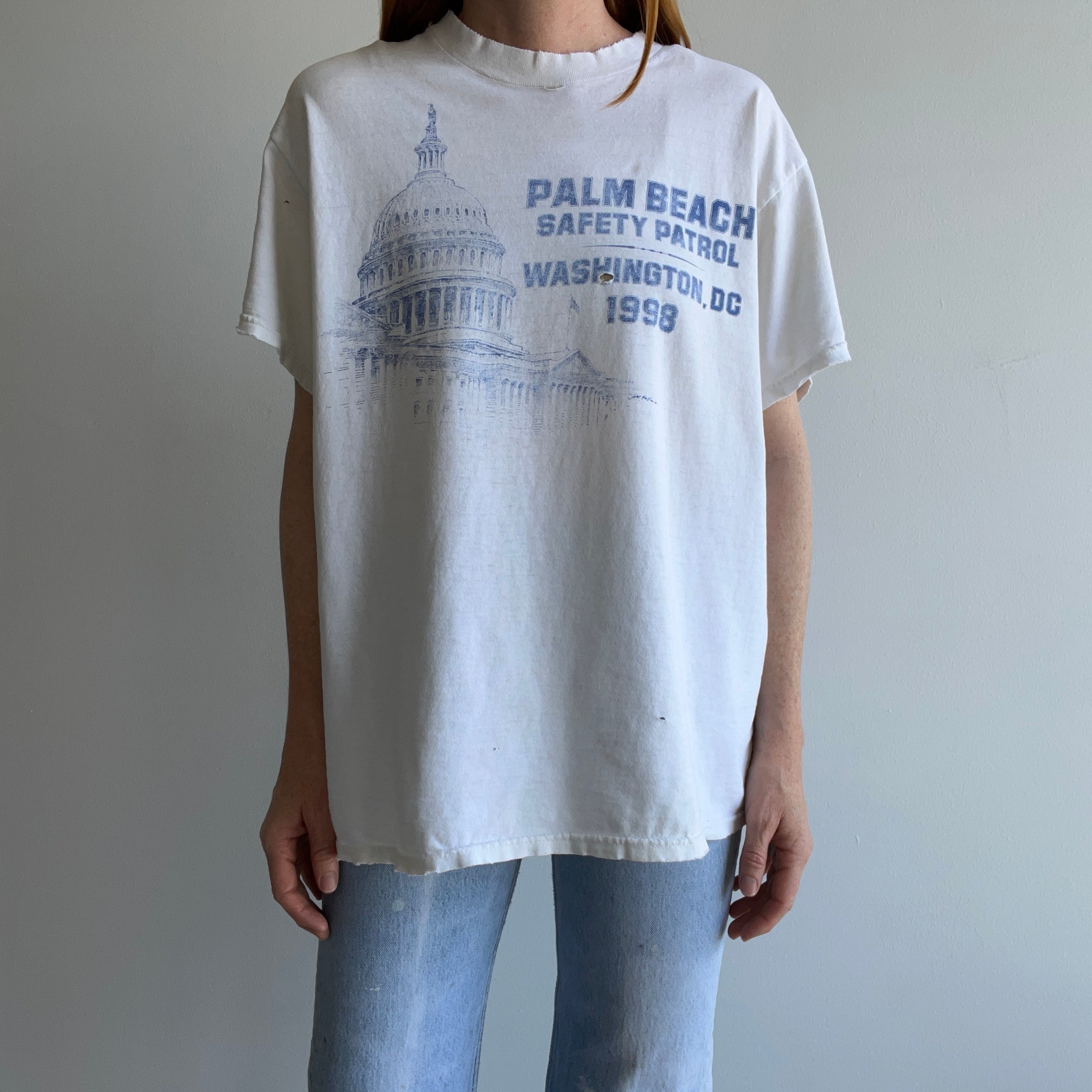 1998 Palm Beach Safety Patrol Washington DC - Tattered To The Most Delightful Level - T-Shirt