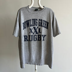 1990s Bowling Green Rugby Thinned Out and Tattered Shoulders T-Shirt