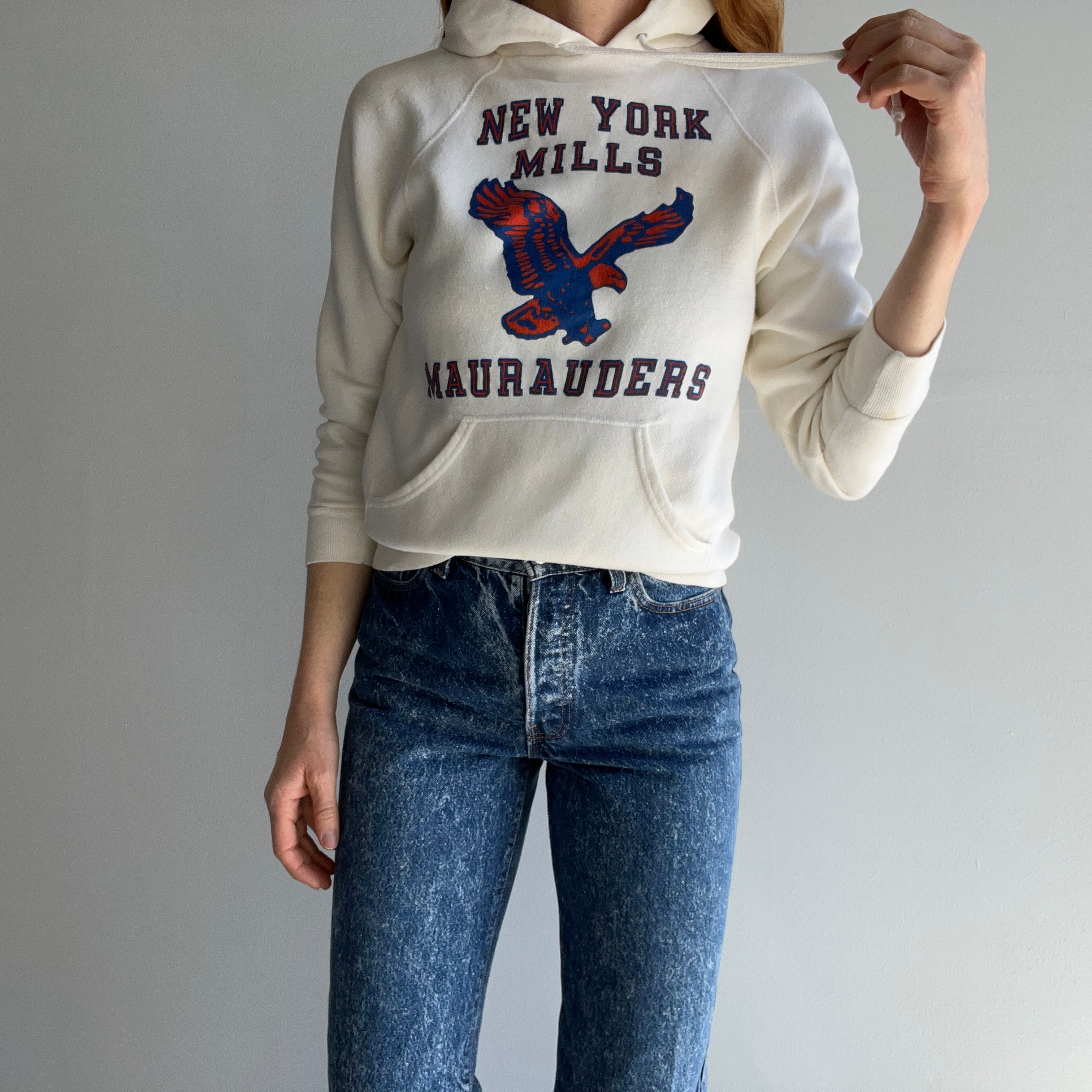 1970s New York Mills Maurauders Hoodie by Sportswear