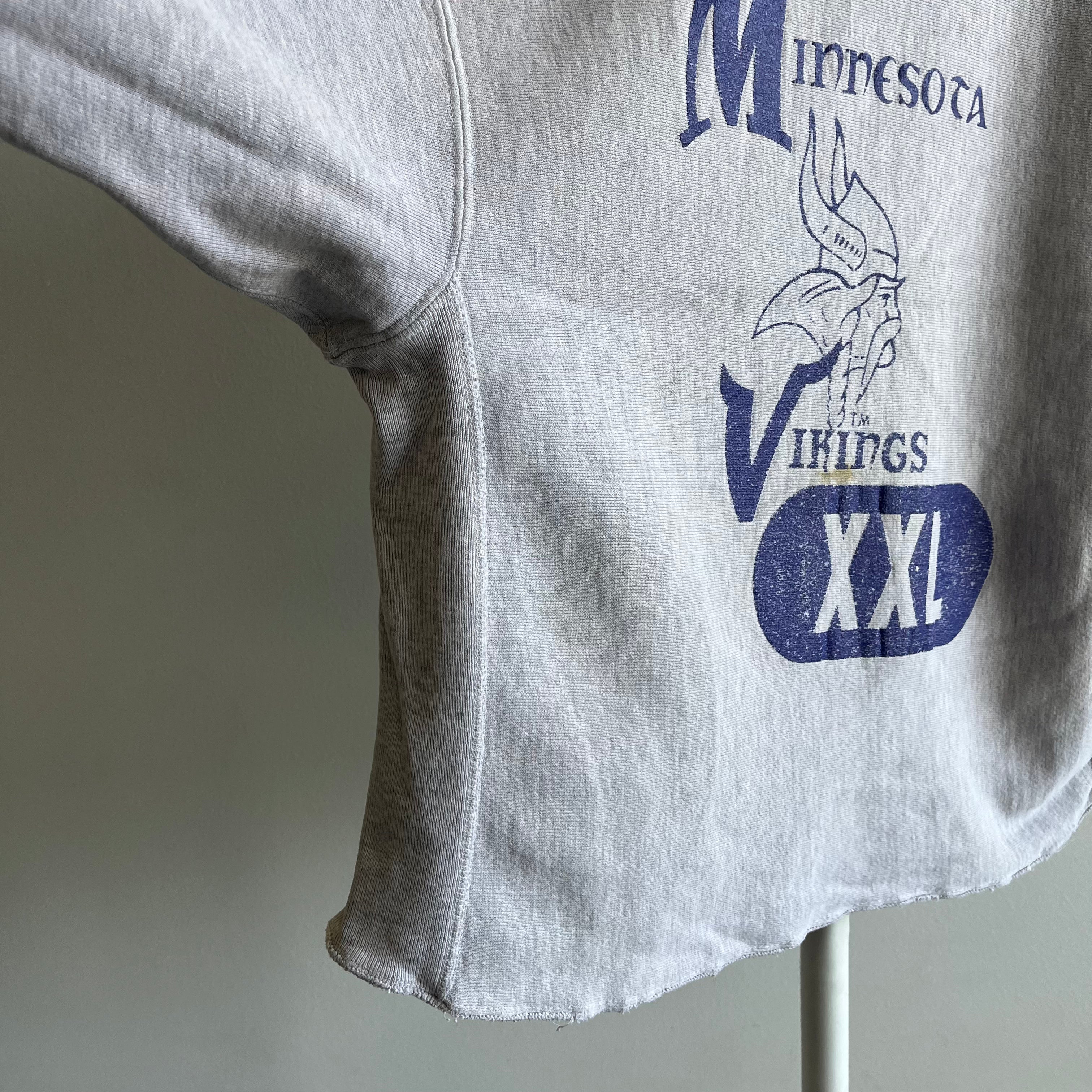 1980s Nicely Thrashed Minnesota Vikings Sweatshirt – Red Vintage Co