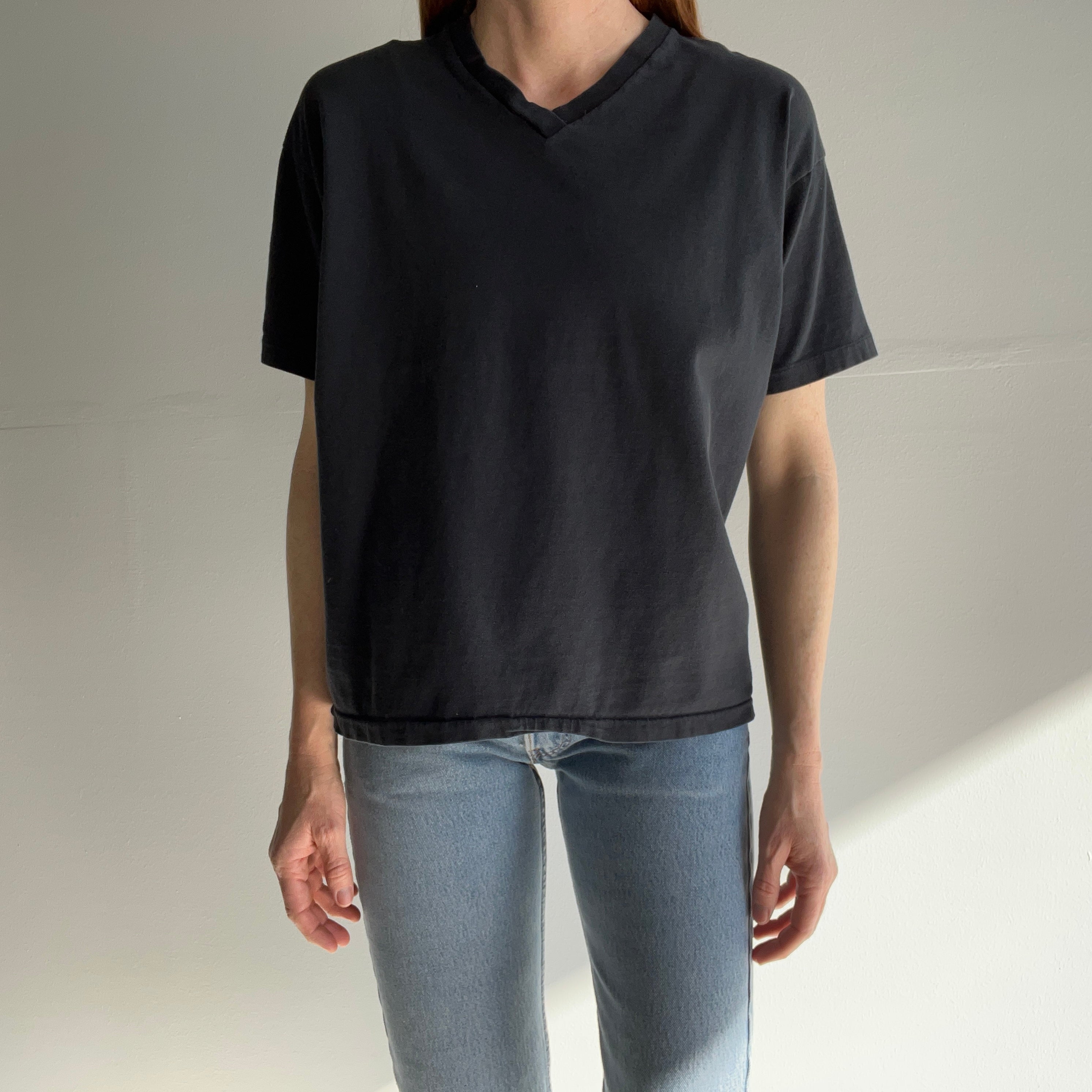 1990s USA Made Cotton Gap V-Neck