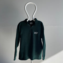 1980s ADIDAS x New York Jets Sherpa Fleece 1/4 Zip - Like, WOW