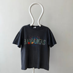 1990s Faded Black Bahamas Nassau T Shirt