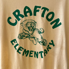 1970s Light Sand/Yellow Crafton Elementary T Shirt