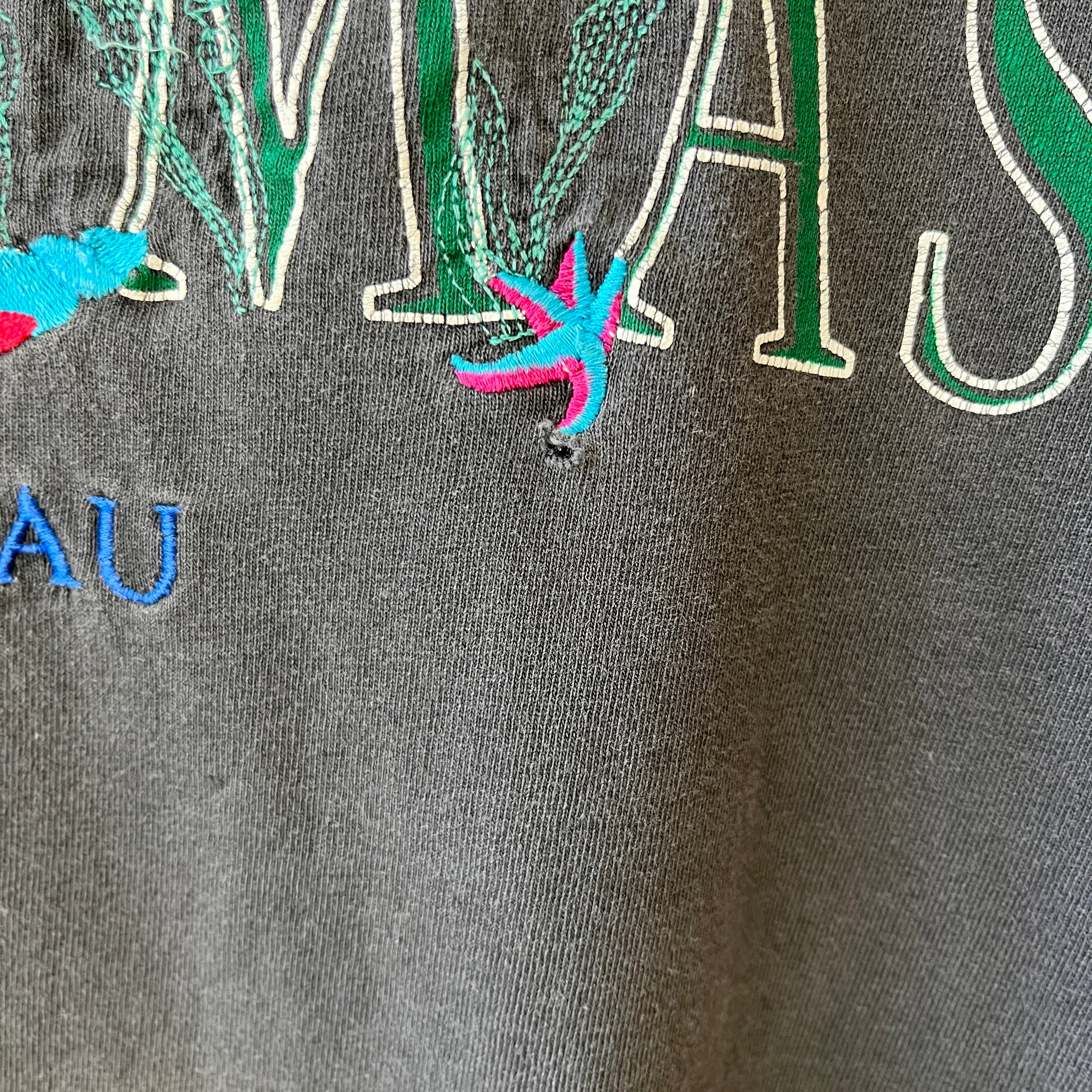 1990s Faded Black Bahamas Nassau T Shirt