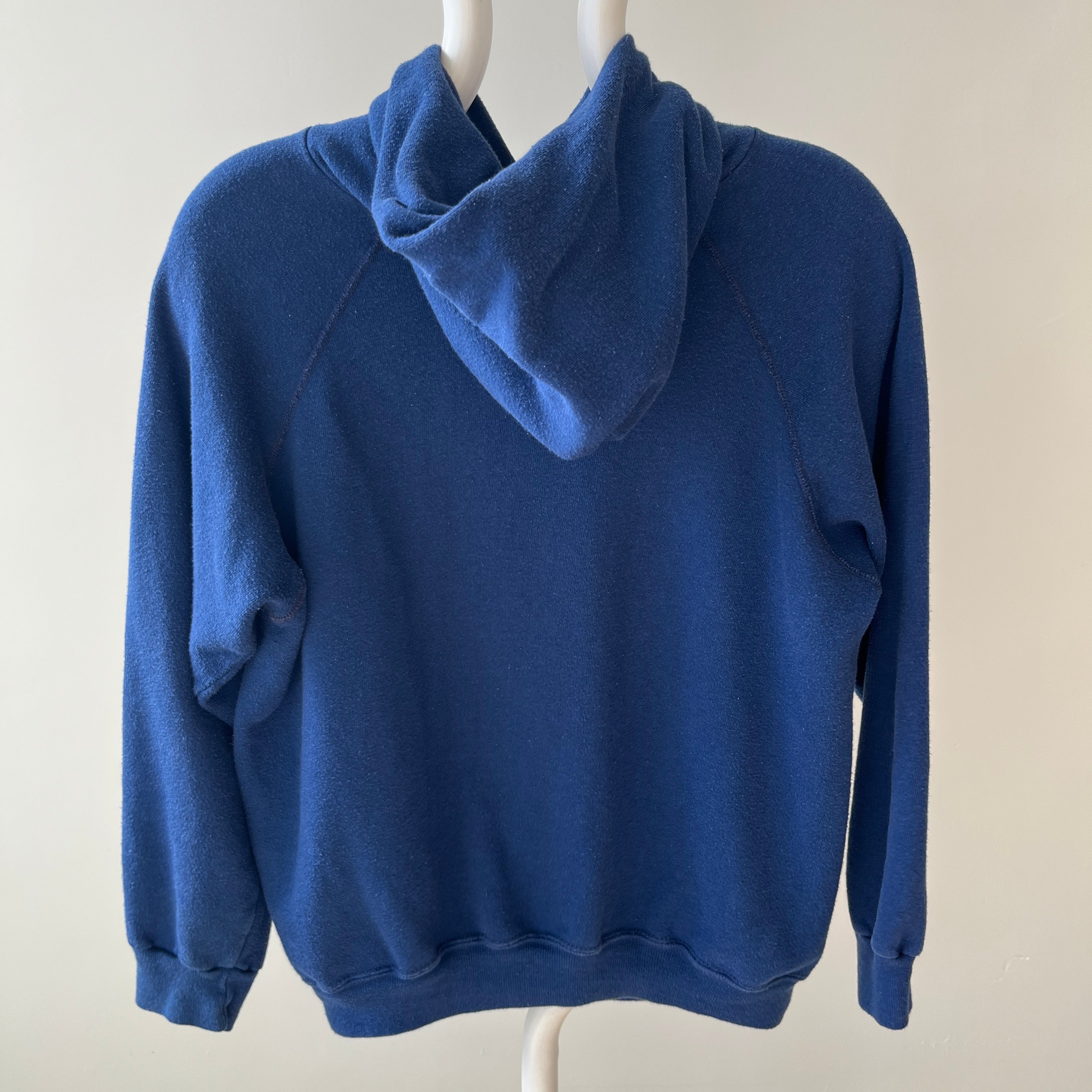 1980s SOft and luxurious Navy Hoodie - !!!!