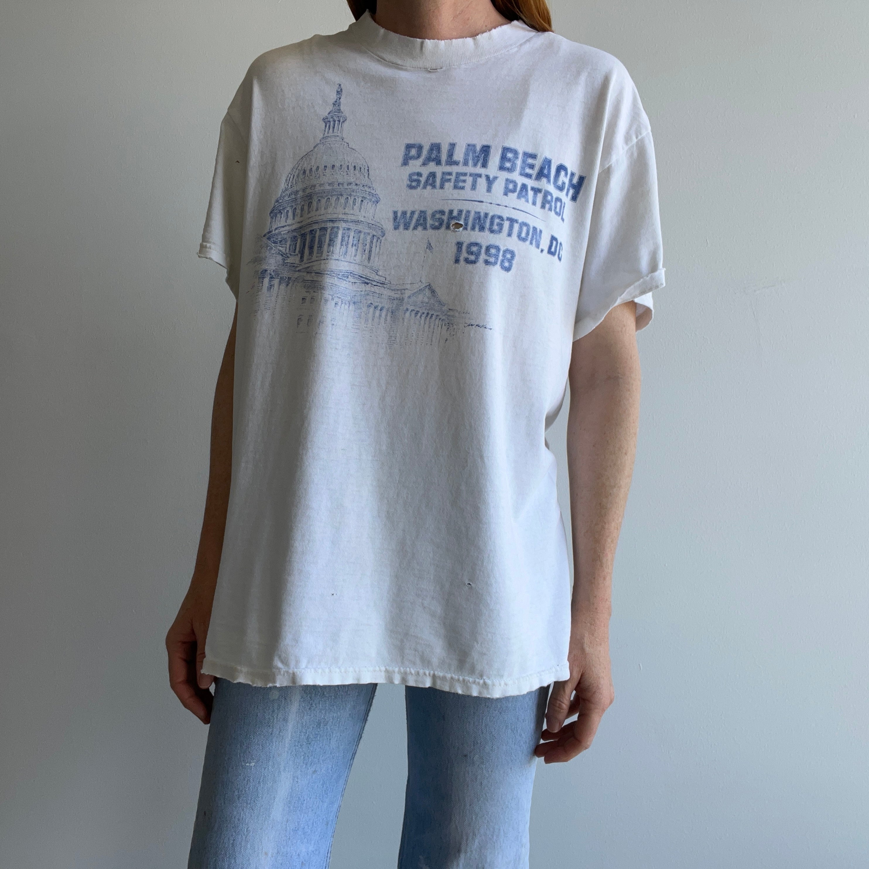 1998 Palm Beach Safety Patrol Washington DC - Tattered To The Most Delightful Level - T-Shirt