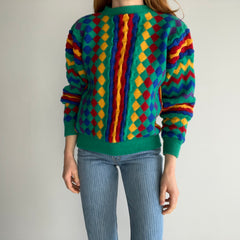 1980s Tulchan Wool Colorful Sweater - WOWOWOWOW