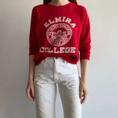 1980s Elmira College Sweatshirt - Super Soft and Slouchy