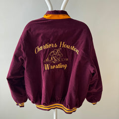 1980s Charter's Houston Wrestling Corduroy Baseball Jacket that was Bob's