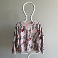 1980s WOWOWOWOWOWOW Cotton Sweatshirt with Pockets on the Sleeves