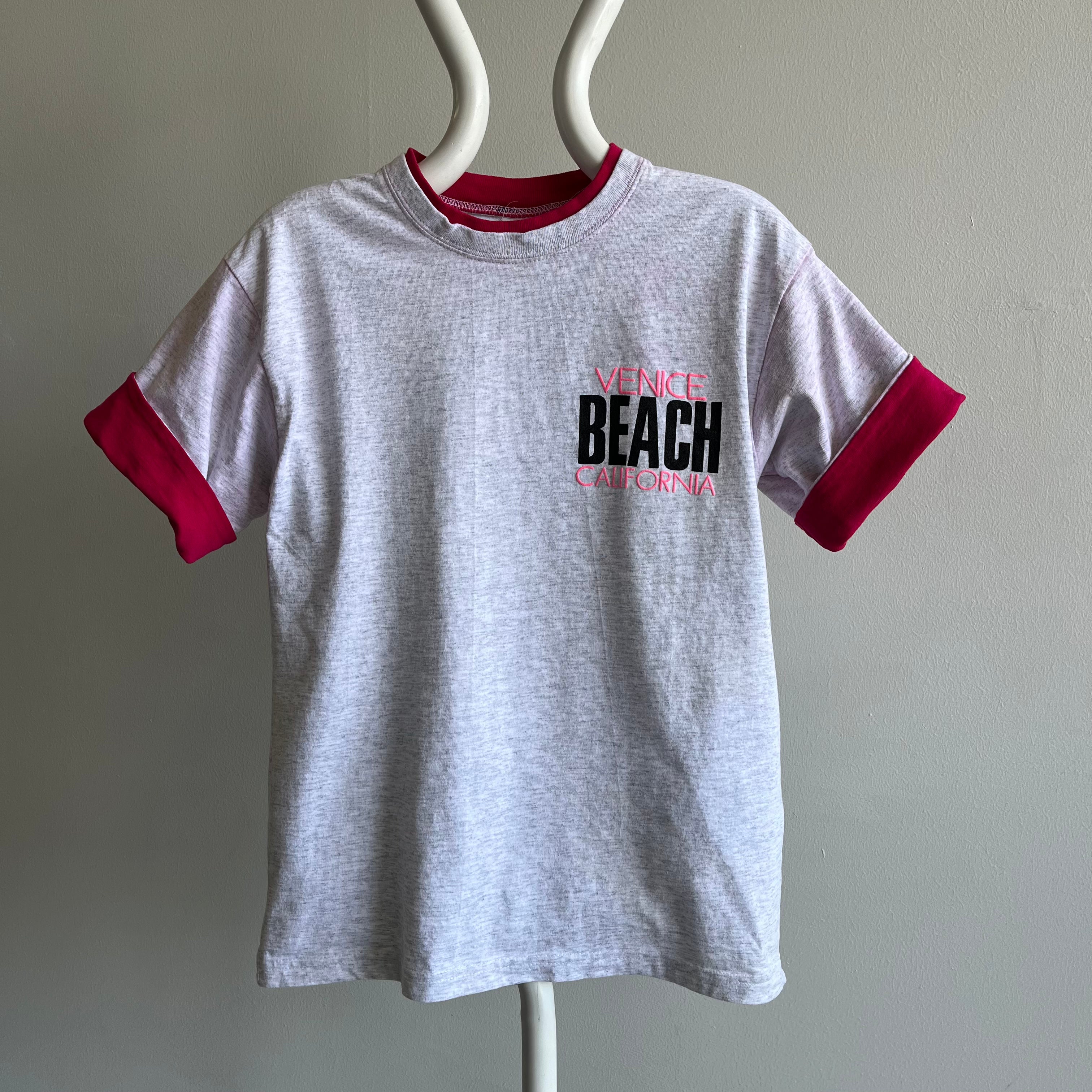 1980s Venice Beach Two Tone Tourist Tee - Color Bleed