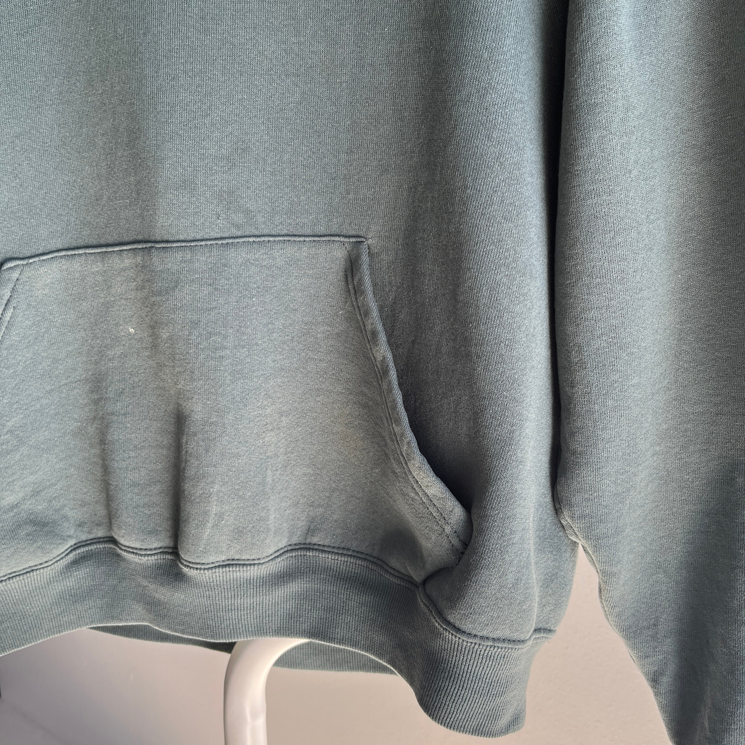 1990s Dusty Jade Pull Over Hoodie by Russell