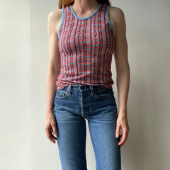 1970s Non Stretchy Super Cool Pattern Tank (Blank bc No Graphic)