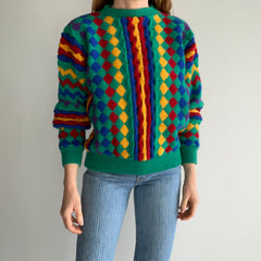 1980s Tulchan Wool Colorful Sweater - WOWOWOWOW