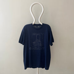 1980s Thrashed Navy Boatmen's T Shirt