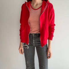 1970s Washington Delicious Apple Red Zip Up Hoodie