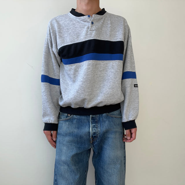 1980s Wilson Double Striped Sweatshirt
