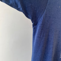 1980s Thrashed Navy Boatmen's T Shirt