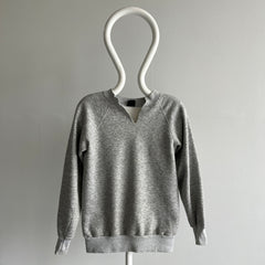 1980s Cut Neck Blank Gray by Steinwurtzel Sweatshirt