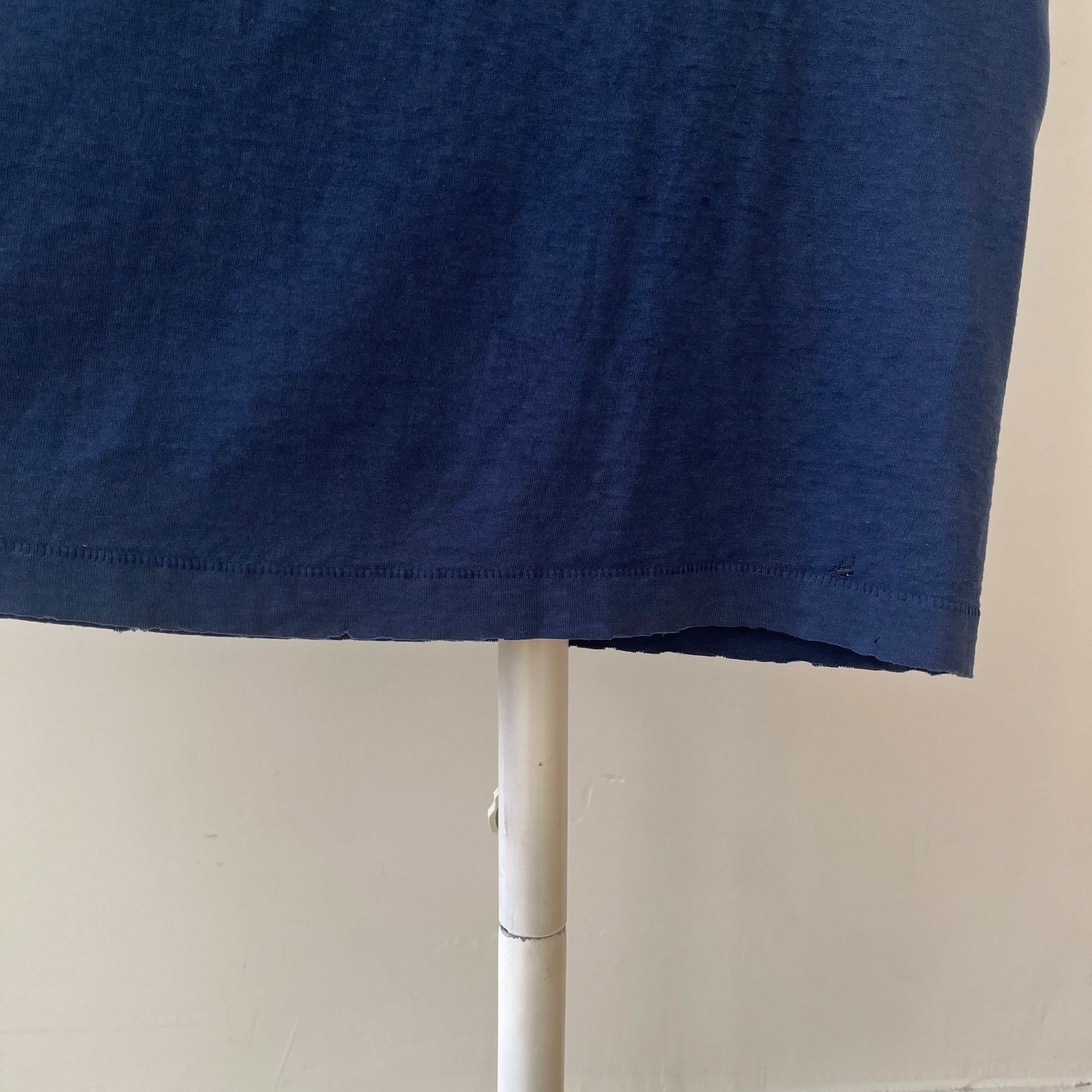 1980s Thrashed Navy Boatmen's T Shirt