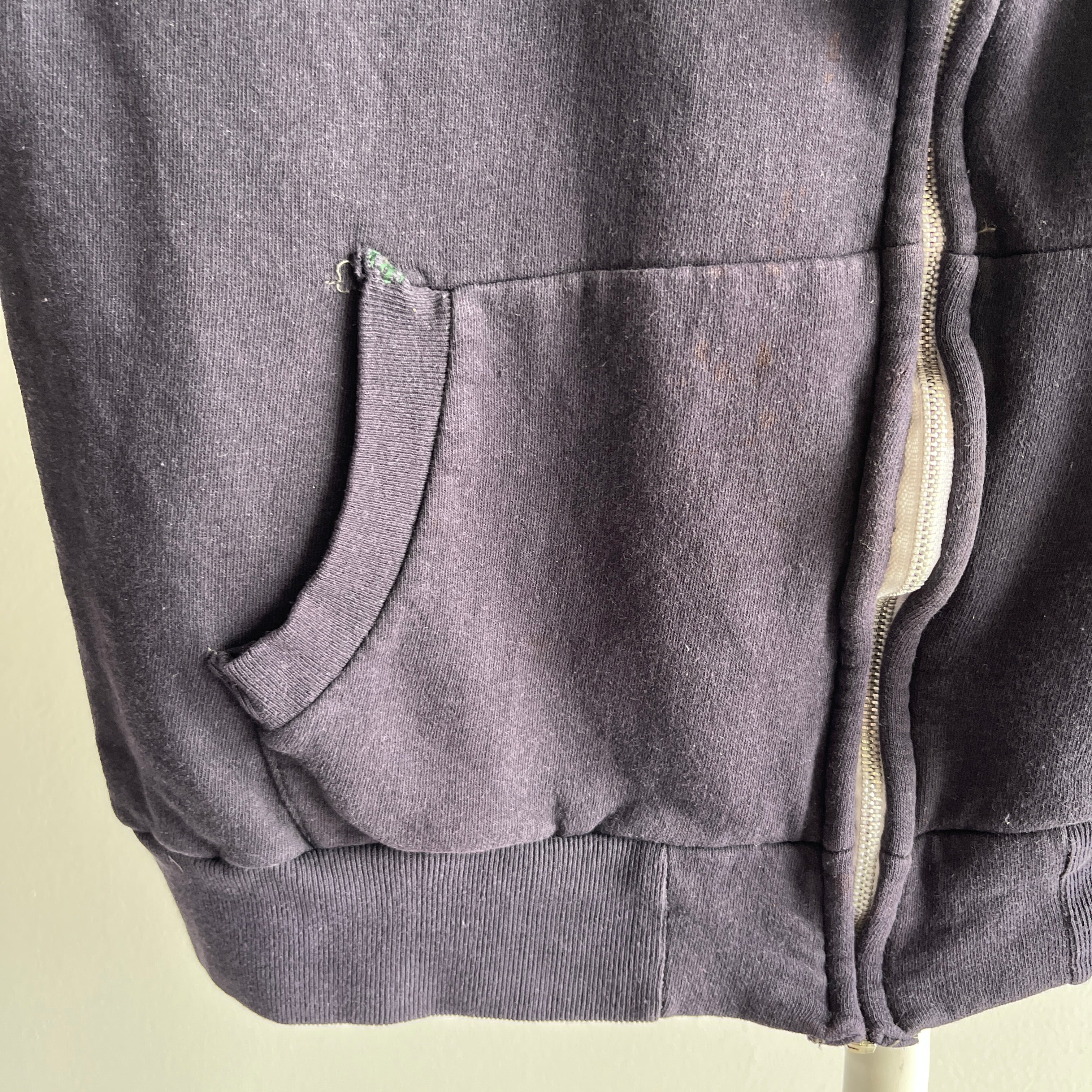 1980s Insulated Sleeveless Sweatshirt Warm Up Zip Up - THIS