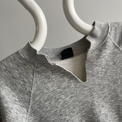 1980s Cut Neck Blank Gray by Steinwurtzel Sweatshirt