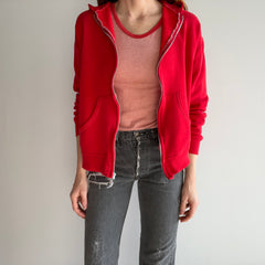 1970s Washington Delicious Apple Red Zip Up Hoodie