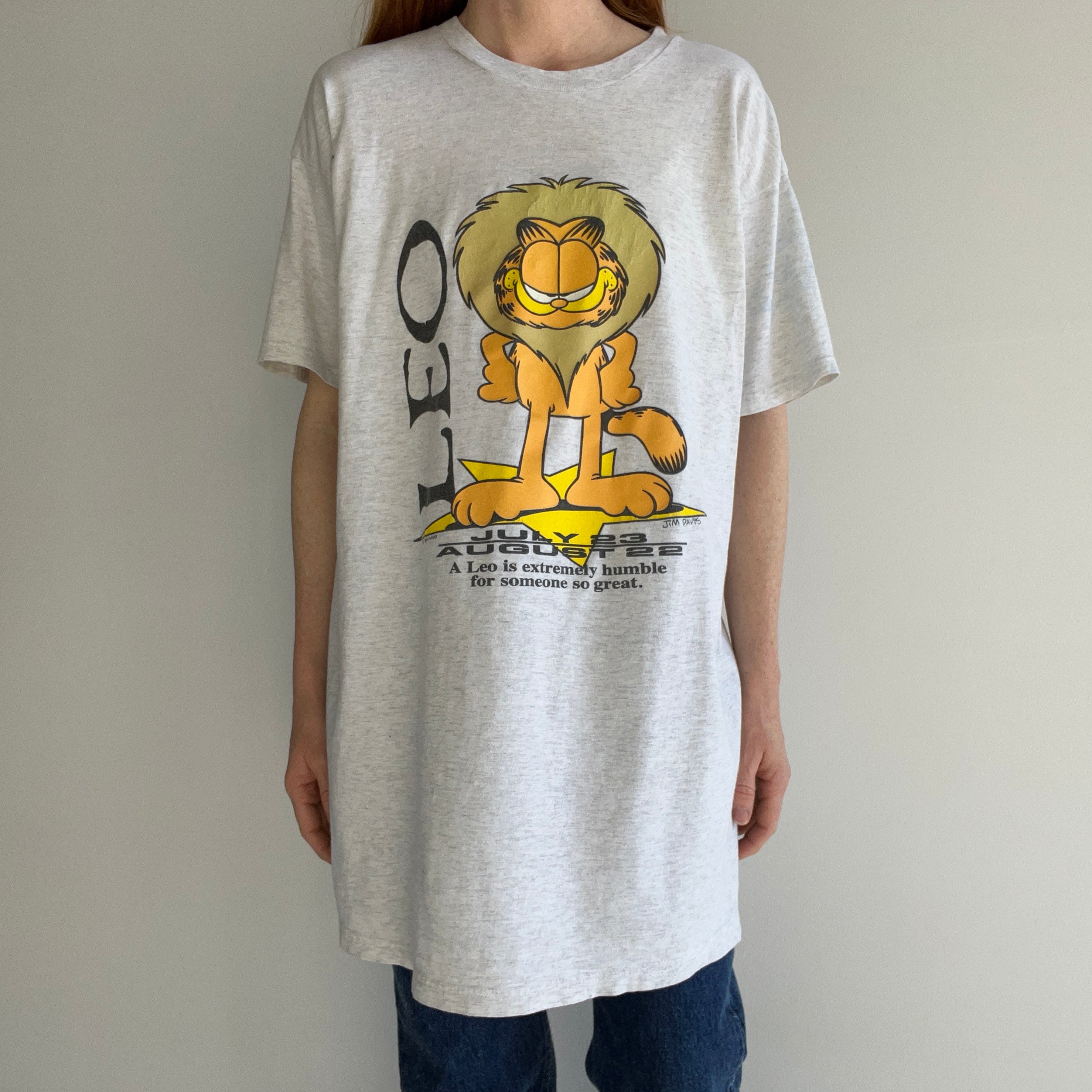 1994 Garfield Leo Extra Long T-Shirt