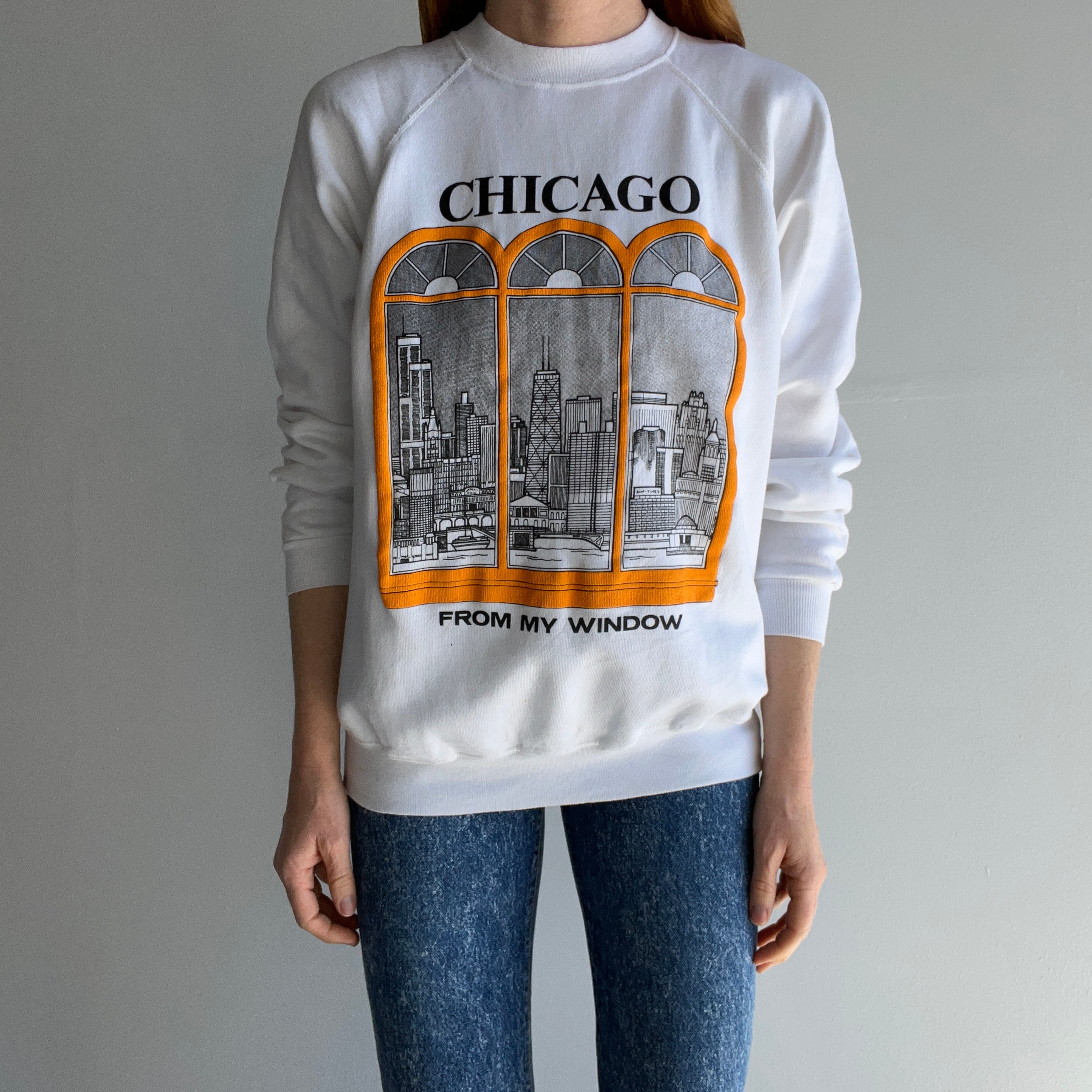 1980s Chicago From My Window Sweatshirt