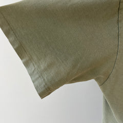 1990s Blank Faded Sage Green Pocket T Shirt