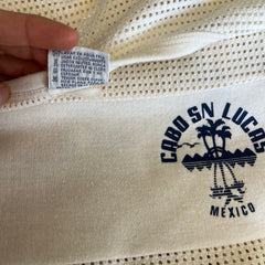 1980s Cabo San Lucas Cotton Mesh Cover Up