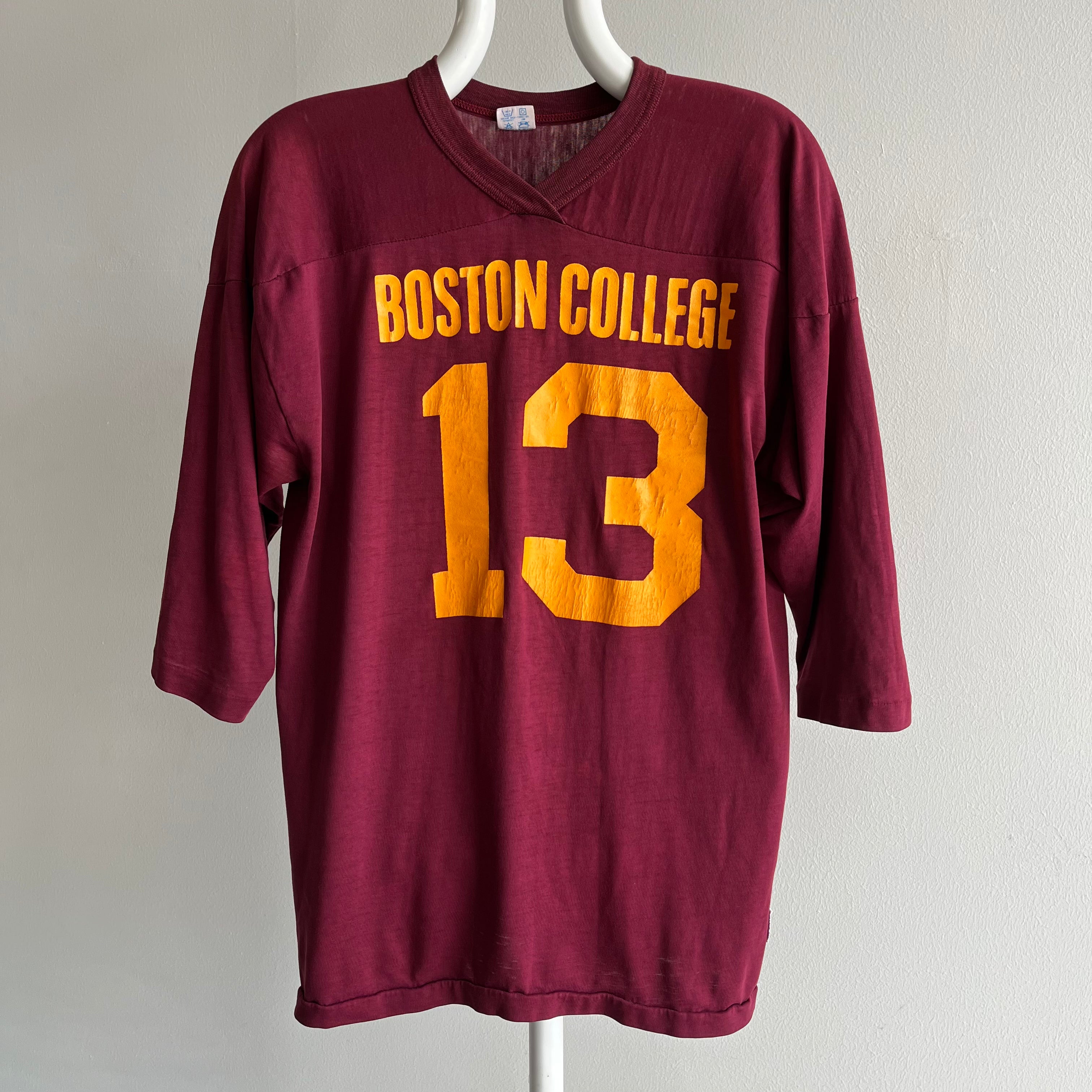 1970s Champion Brand Boston College Football Shirt – Red Vintage Co