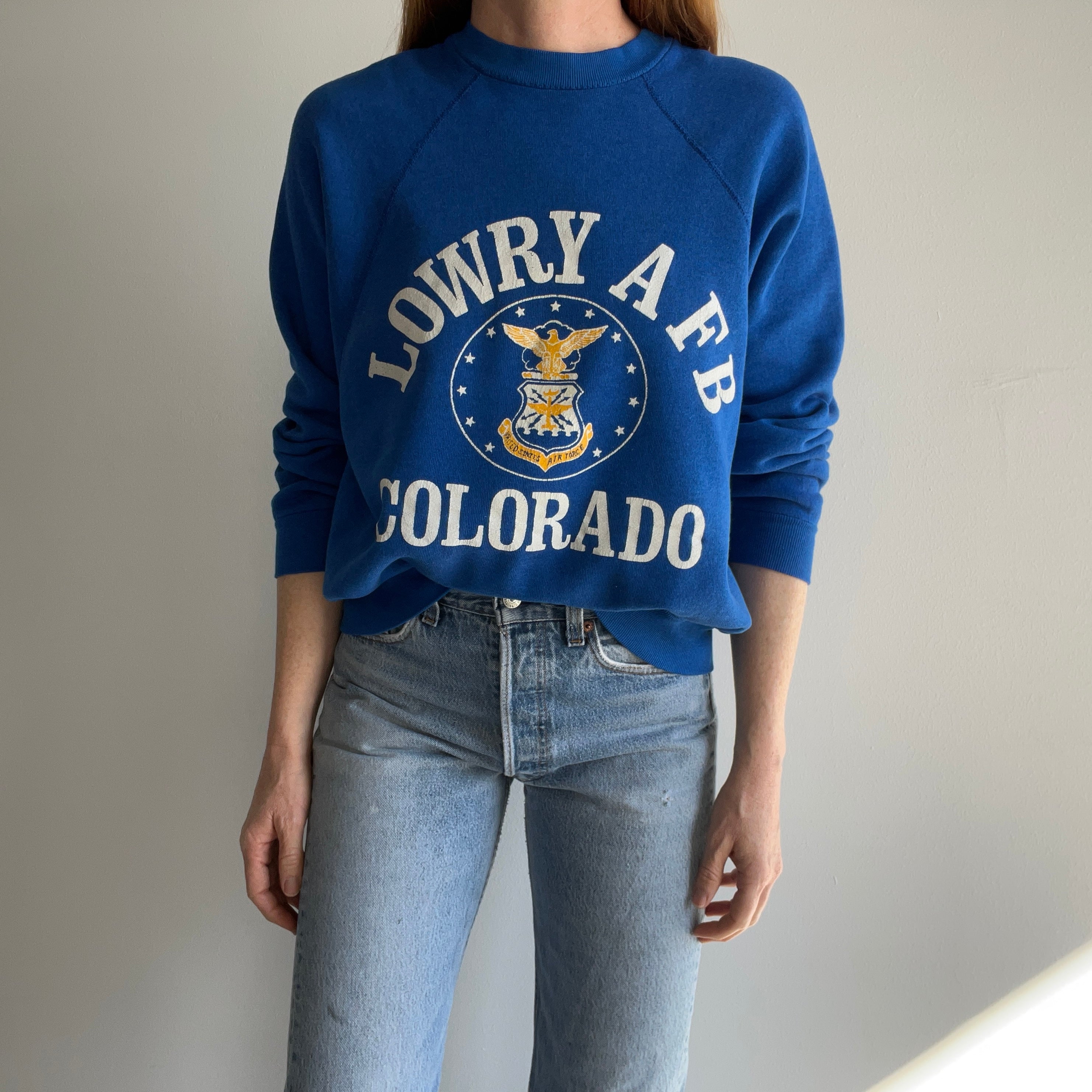 1980s Lowry AFB Colorado US Air Force Sweatshirt by Artex