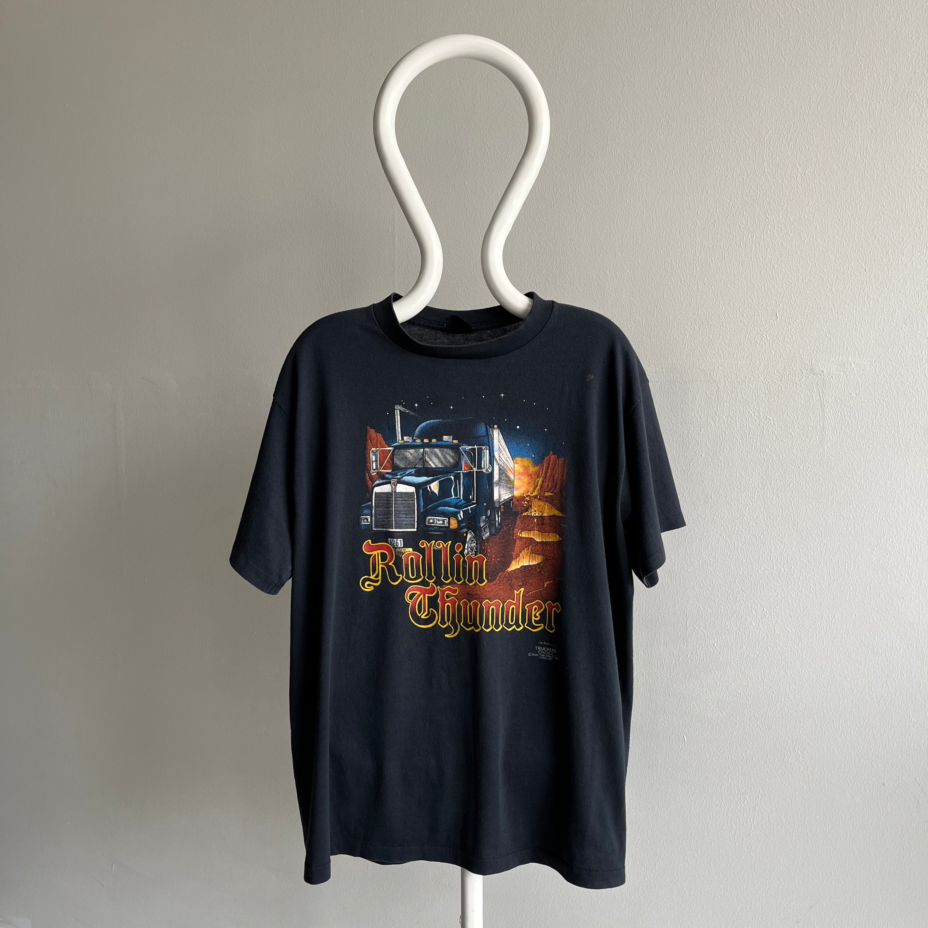 1990 Rollin' Thunder, Punta Gorda Florida T-Shirt - THE BACKSIDE