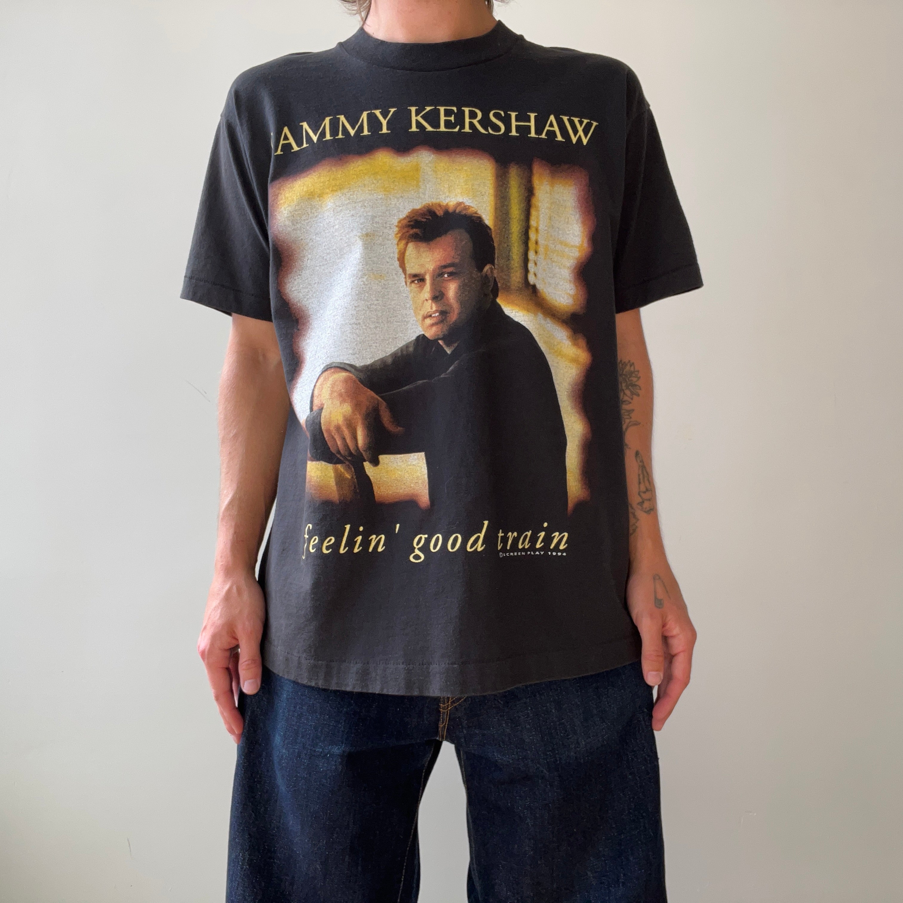 1994 Sammy Kershaw Feelin Good Train T Shirt